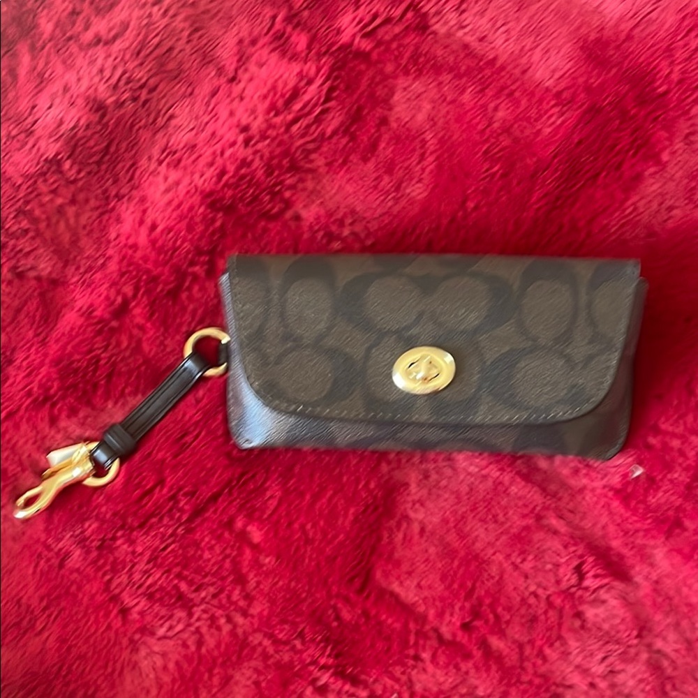 Black and Gold Wristlet Wallet